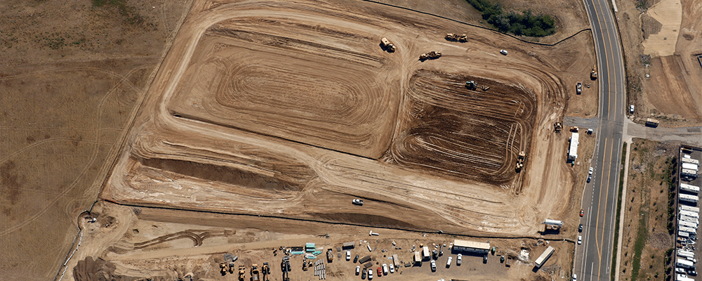 Aerial view of Dove Valley Logistics Centre site.