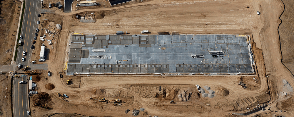 Aerial view of Dove Valley Logistics Centre site.